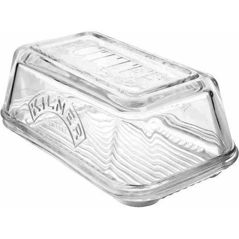 Kilner Glass Butter Dish - Vintage Butter Serving Tray with Lid (1/4)