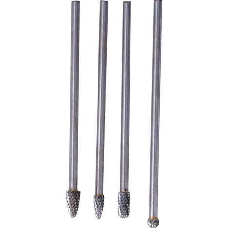 Rotary File Long Tungsten Steel Rotary Burr Set with 6mm Shank for Woodworking Carving Engraving