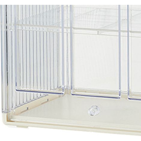 Staubdichter Becherhalter, Becherregal, Wasserbecher, Teetasse, gewölbtes Ablagefach, Aufbewahrungsbox für Bürobecher, cremeweiß (1/5)