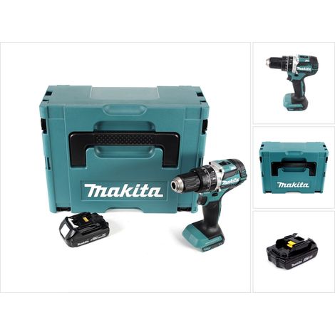 Makita DHP 484 Y1J 18V Brushless Li-Ion Akku Schlagbohrschrauber im Makpac inkl. 1x BL 1815 N 1,5 Ah Akku - ohne Ladegerät (1/5)
