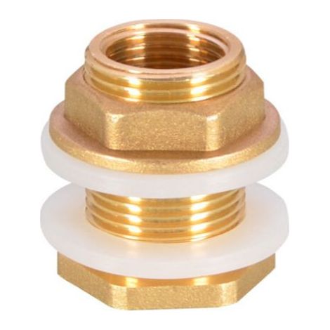 4 Pièces G1 Laiton Réservoir d'eau Tuyau d'eau Raccord Adaptateur Robinet Douille de Seau à Pluie Douille de Réservoir en Laiton pour Robinet Seau de Pluie Réservoir d'eau (1/5)