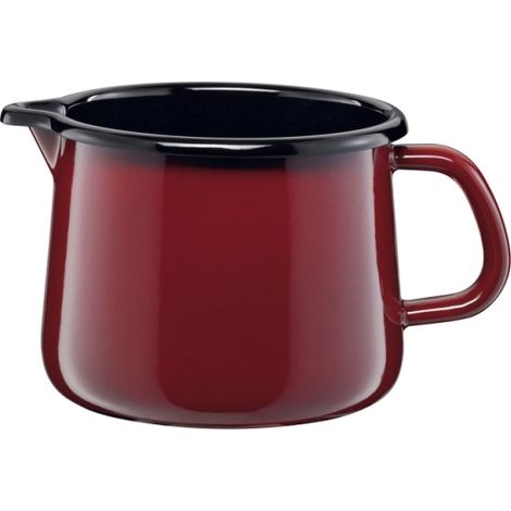 Riess Schnabeltopf Ø12cm 1 Liter Nouvelle Rosso extra stark Emaille