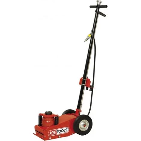 Kstools – Cric court hydro-pneumatique 35 tonnes – Hauteur mini 250 mm, maxi 538 mm – Pression 7 Bar – Course vérin 133 mm (1/3)
