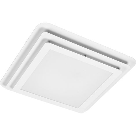 OSRAM Plafonnier LED ORBIS SPIRAL LAYER CL 45X45cm, blanc, 26W, 3000lm, blanc chaud, diffusion efficace de la lumière indirecte/directe, longue durée de vie, carré, design en couches, IP20, 3000K.