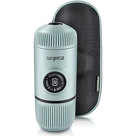 Wacaco Nanopresso Máquina de café expreso plateada portátil