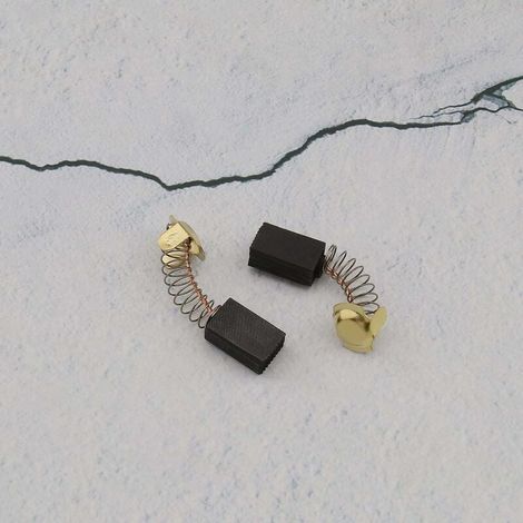 Juego de 2 escobillas de carbón 7x11x18 mm para cortacésped (1/5)