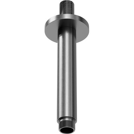 Colore Round Gunmetal Grey 150mm Vertical Shower Arm
