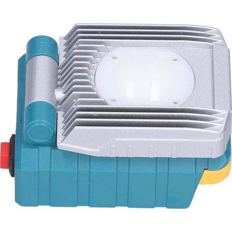 10-W-LED-Arbeitsleuchte, tragbar, betrieben mit einem 14-V-/18-V-Lithium-Akku von Milwaukee. (1/5)