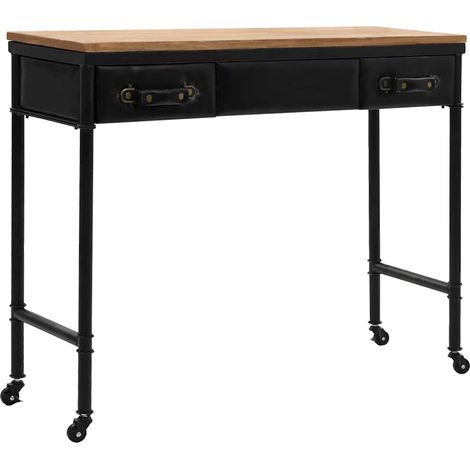 Konsolentisch MDF und Tannenholz 100 x 33,5 x 80 cm