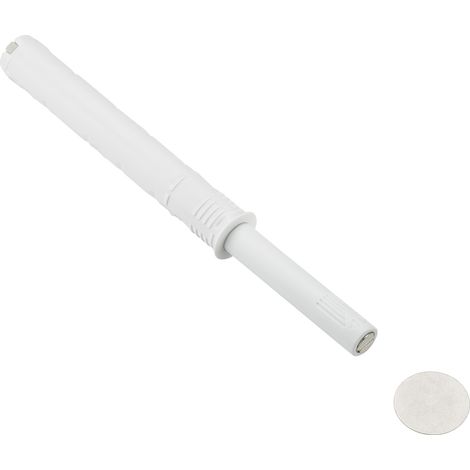 1 Stück Türdämpfer K-Push Push-To-Open mit Magnetspitze (Ausstoßweg: 37 mm) weiß für Möbelscharniere ohne Federn Drucköffner für grifflose Möbelfronten Druckschnapper für Topfbänder von SOTECH