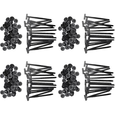 Lot de 300 attaches de câble en nylon autobloquantes universelles pour fixer et organiser les câbles, avec boucle à goupille et bouton. (1/5)