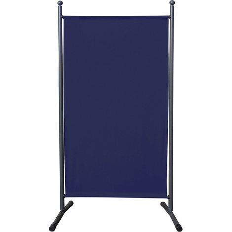 Paravent Outdoor Wetterfest 180 x 78 cm Blau Raumteiler Stellwand Innen Garten & Balkon Sichtschutz Blickdicht