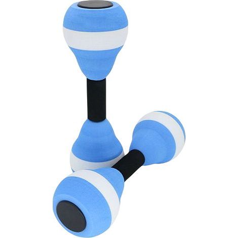 Haltères Évasives Colorées EVA pour Sport Aquatique, Fitness Yoga Enfants et Formation Sensorielle, Lot de 2 (Bleu Blanc Bleu) (1/5)