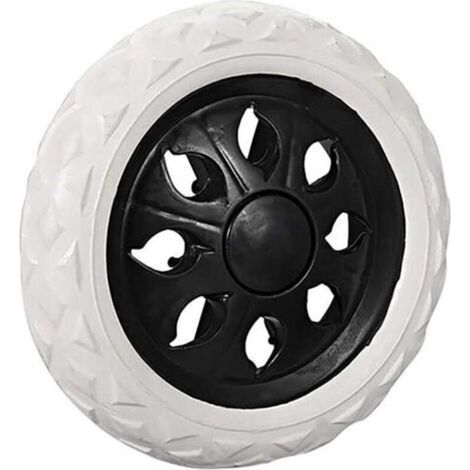 Roues de rechange pour chariot de courses, extérieur en mousse gaufrée blanche pour chariot, chariot à main, chariot à bagages et vélo (noir) (1/3)