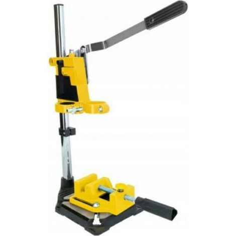 Support Pour Perceuse - Avec Étau Réglable - Pour Perçage Précis Sur Table Ou Atelier - 1 Pièce