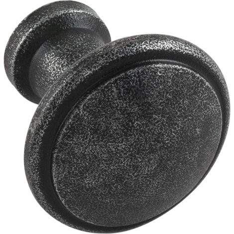 Knopf Söll ø 30 mm, Tiefe 28 mm, Eisen verzinkt schwarz passiviert (1/2)