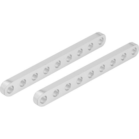 1 paire de poutres plates 3102-0009-0072 à 9 trous, 4 x 8 x 72 mm, accessoire pour structure robotique (1/5)