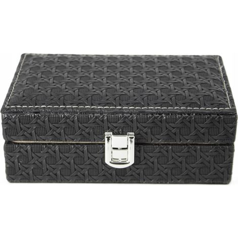 Elegante portagioie nero con specchio (1/5)