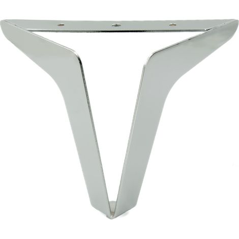 Pata para mueble loft, cromo plateado, altura pata de sofá 15 cm (1/5)