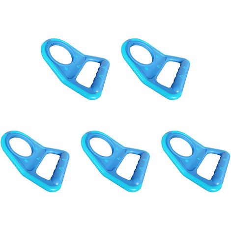 5X eau Pail seau poignée 5 Gallon Drinking bouteille eau Carrier Lifter avec Rubberized antidérapant support bleu (1/3)