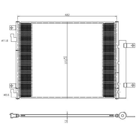 Condenseur, climatisation NRF 350506 OPEL 1850741 95437449