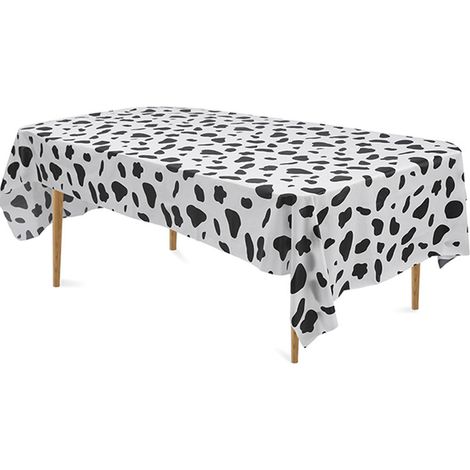 Tablecloth Animal - 108 x 54 Pouces - Imprimé Safari Tigre Zèbre Girafe - Pour Fête Thème Jungle - Lot de 3 (1/5)