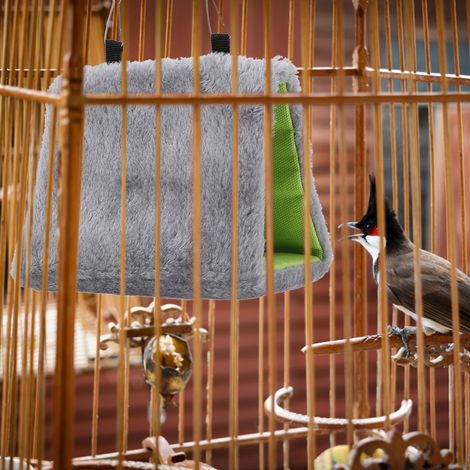 Hamac pour perroquet, nid d'oiseau suspendu, tente triangulaire chaude pour animaux de compagnie (1/5)