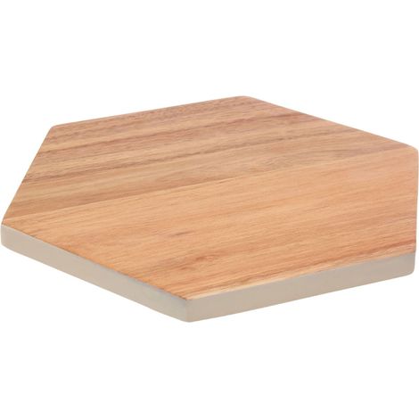 Premier Housewares Socorro Hexagonal White Edge Chopping Board