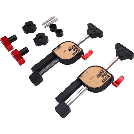 Lot de 9 serre-joints pour trous de chien en alliage d'aluminium blocage rapide pour établi bois tenon 19mm (1/5)