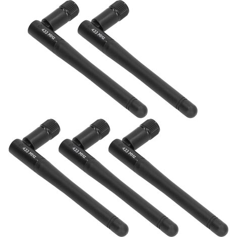 Lot de 5 antennes pliables omnidirectionnelles à gain élevé 433MHz pour système de transmission sans fil (1/5)