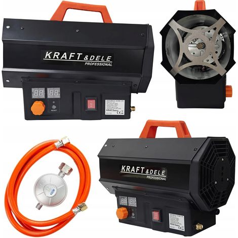 Chauffage au gaz GPL 1,09 kg/h 320 m³/h 25 kW Réducteur automatique Kraft&Dele (1/5)