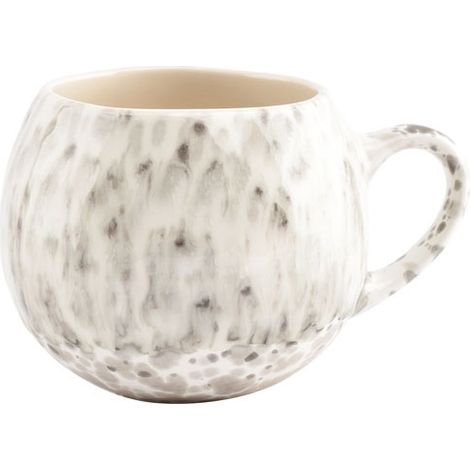 Chope Muggies Dotted Grey Design Pointillé, Grande Capacité - Fine Dining Living