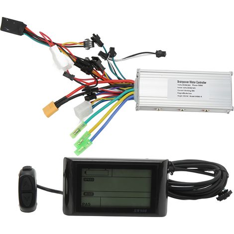 Kit contrôleur sans balais 48V 60V 500W pour moteur électrique de trottinette et vélo électrique avec écran LCD (1/5)