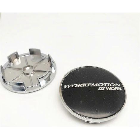 Lot de 4 cache-moyeux de roue Work Emotion de 68 mm, accessoires de style automobile, E (1/4)
