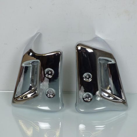 Paire d'écopes de radiateur chromé pour mobylette Peugeot 103 RCX (1/5)