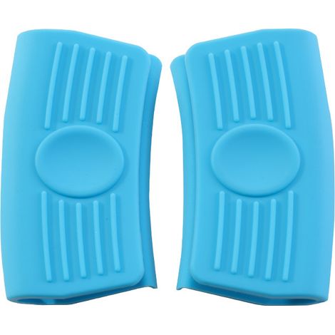 Manche Protecteur En Silicone - Résistant Jusqu'à 250 °C - Pour Poêles Et Casseroles En Fonte - Antidérapant - Lot De 2 (1/5)
