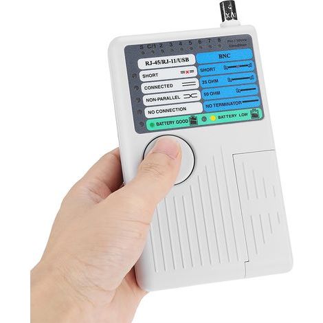 4-in-1 Portable Network Cable Tester RJ11 RJ45 USB BNC for UTP STP Cables (1/5)
