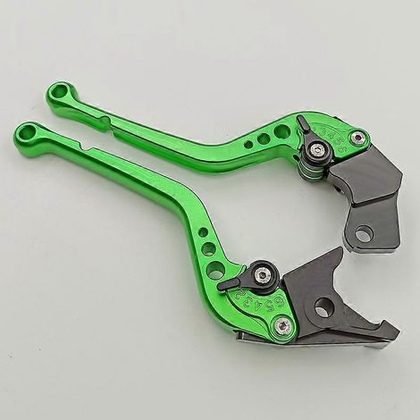 Il convient aux anciennes motos Suzuki GSXR750R, accessoires de tige de commande de klaxon et de frein en alliage d'aluminium modifié (vert 3) (1/4)