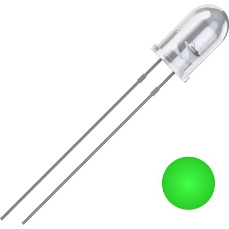 Quadrios 2111O181 LED bedrahtet Grün Rund 5 mm 19000 mcd 25 ° 20 mA 3 V (1/2)