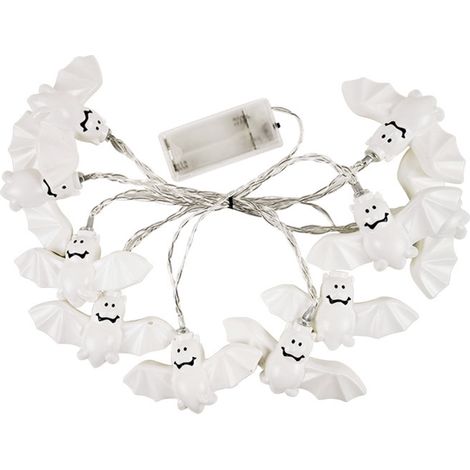 Guirlande Lumineuse LED - Motif Chauves-Souris - Pour Décoration Festive Intérieure Extérieure - 135 cm - Alimentation Piles - 1 Pièce (1/5)