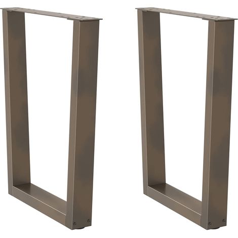 Esstisch Beine V-Form 2 Stück Naturstahl 70x(72-73,3) cm Stahl