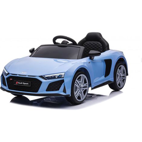 Macchina Elettrica per Bambini 12V Licenza Ufficiale Audi R8 New Spyder con Telecomando e Sedile in pelle Blu (1/5)