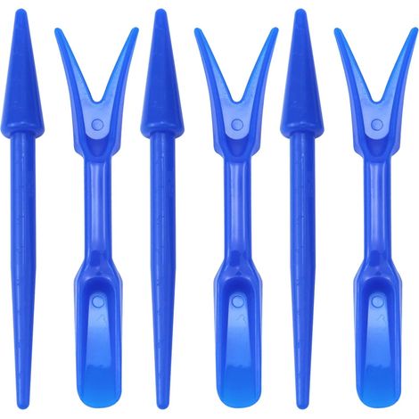 Kit de jardinage DIY avec 6 mini-outils pour transplanter les plantes succulentes, accessoires inclus (bleu). (1/3)
