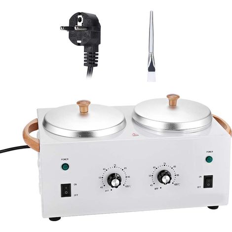 Réchauffeur de cire chaude 220V, machine à épiler double pot, appareil pour spa et salon de beauté, cire paraffine (1/5)