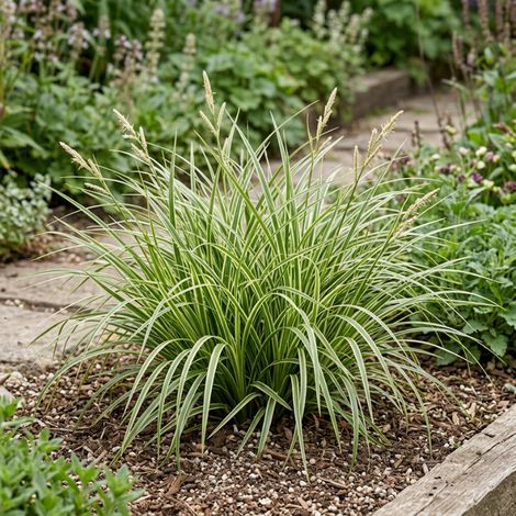 Laîche morrowii Ice Dance 40cm Pot 3L - Carex morrowii Ice Dance (1/4)