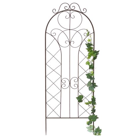 DanDiBo Treillis pour plantes grimpantes Métal XXL H-150 cm L-50 cm avec décor 96017 Treillis pour plantes grimpantes