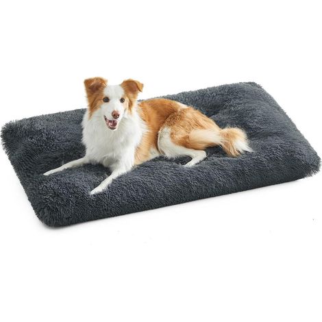 Panier Chien Grande Taille XXL 85x70cm, Moelleux Lit pour Chien Peluche, Gris Foncé (1/5)