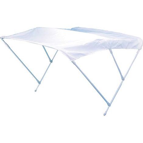 Tendalino bianco 3 archi in alluminio strong cm 170x180x140 per barca gommone