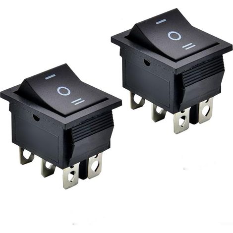Interrupteur Tableau de pour bord 16A 250V pour Bateau Interrupteur Conception étanche IP67, plastique ABS pour robuste, résistant UV, pour idéal extérieur, usage pour marin fiable (1/5)