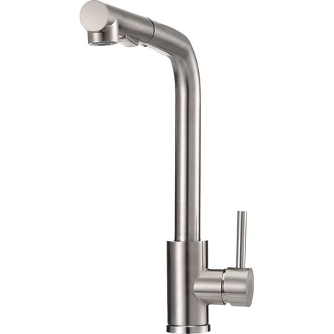 Mitigeur de Cuisine avec Douchette Extractible - Robinet d'Évier Monocommande en Acier Inoxydable, 2 Modes de Jet, Cartouche Céramique FORIOUS Anti-Fuite (1/5)